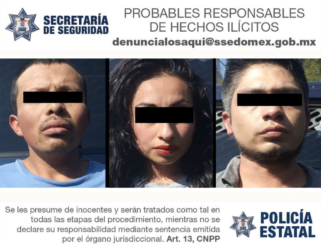 Detiene Policía Estatal A Tres Narcomenudistas - Capital Estado De México